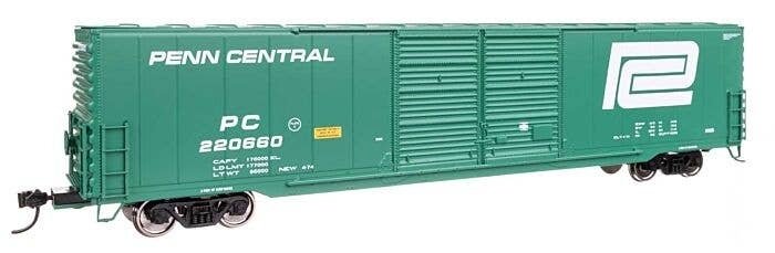 60′ Pullman-Standard Double Door Auto Parts Boxcar - Ready to Run -- Penn Central 220660, HO, WalthersMainline 3411