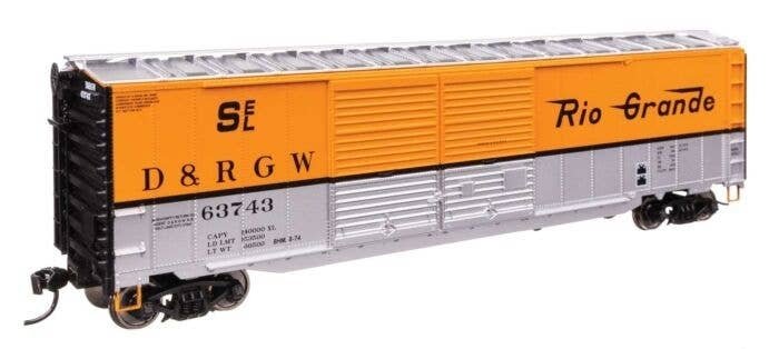 50′ AAR Improved Double-Door Boxcar - Ready to Run -- Denver & Rio Grande Western(TM) 63743, HO, WalthersMainline 46601