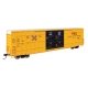 60′ High Cube Plate F Horizontal Post Boxcar - Ready to Run -- TTX TBOX 630401 (yellow, black, H, HO, WalthersMainline 3120