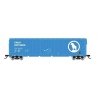 50′ Plug-Door Boxcar No Roofwalk - Ready to Run -- Great Northern 36829 (Big Sky Blue, white, Large , HO, Rivarossi HR6634B