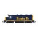 EMD GP35 Low Nose - Standard DC - Stealth -- Santa Fe 3346 (Bookend, blue, yellow, Large Lettering)