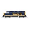 EMD GP35 Low Nose - Standard DC - Stealth -- Santa Fe 3346 (Bookend, blue, yellow, Large Lettering)