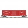 50′ Single-Door Boxcar - Ready to Run -- Gulf, Mobile & Ohio 9272 (red, Wings Logo), N, Trainman 50006915