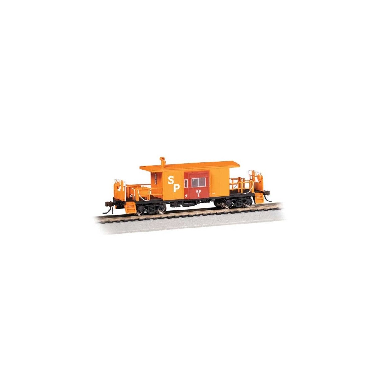 Transfer Caboose - Ready to Run -- Southern Pacific 1 (orange, red), HO, Bachmann Industries 76403