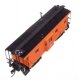 Milwaukee Road Rib Sided Caboose -- Milwaukee Road 991898 (orange, black oil stove), HO, WalthersProto 103656