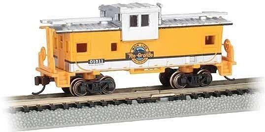 36′ Wide-Vision Caboose - Ready to Run - Silver Series(R) -- Denver & Rio Grande Western 1511, N, Bachmann Industries 70763