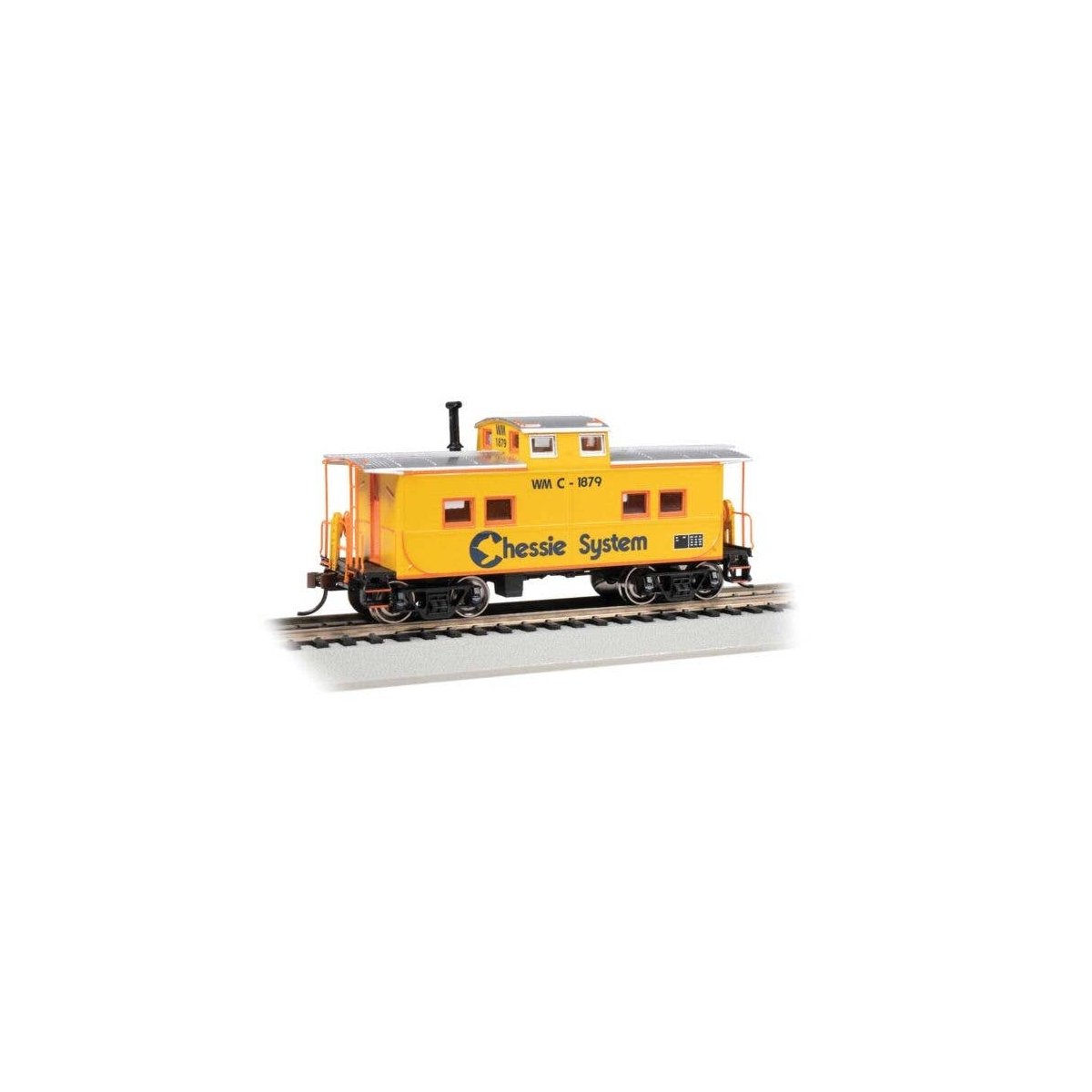 Northeast-Style Steel Cupola Caboose - Ready to Run - Silver Series(R) -- Chessie System 187, HO, Bachmann Industries 16826