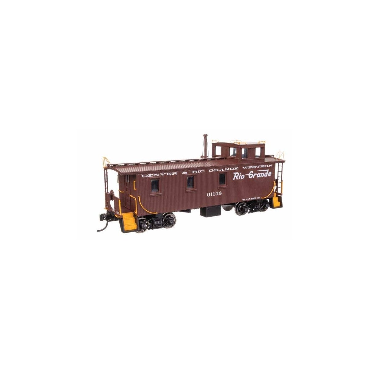 30′ GTW Style Wood Caboose with Offset Coupola - Ready To Run -- Denver & Rio Grande Western(TM) , HO, WalthersProto 103259