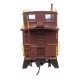 30′ GTW Style Wood Caboose with Offset Coupola - Ready To Run -- Denver & Rio Grande Western(TM) , HO, WalthersProto 103259