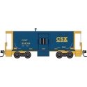 Steel Bay Window Caboose - Ready to Run -- CSX 904094 (YN3, blue, yellow), N, Micro Trains Line 13000330
