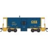 Steel Bay Window Caboose - Ready to Run -- CSX 904094 (YN3, blue, yellow), N, Micro Trains Line 13000330