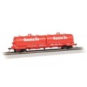 55′ Steel Steel Coil Car with Round Hoods - Ready to Run -- Santa Fe 91921 (red), HO, Bachmann Industries 71405