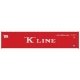 40′ Standard-Height Container 3-Pack - Assembled - Master(R) -- K-Line Set 2 (red, w, HO, Atlas Model Railroad Co. 20007476