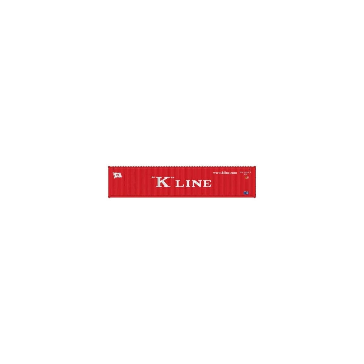 40′ Standard-Height Container 3-Pack - Assembled - Master(R) -- K-Line Set 2 (red, w, HO, Atlas Model Railroad Co. 20007476