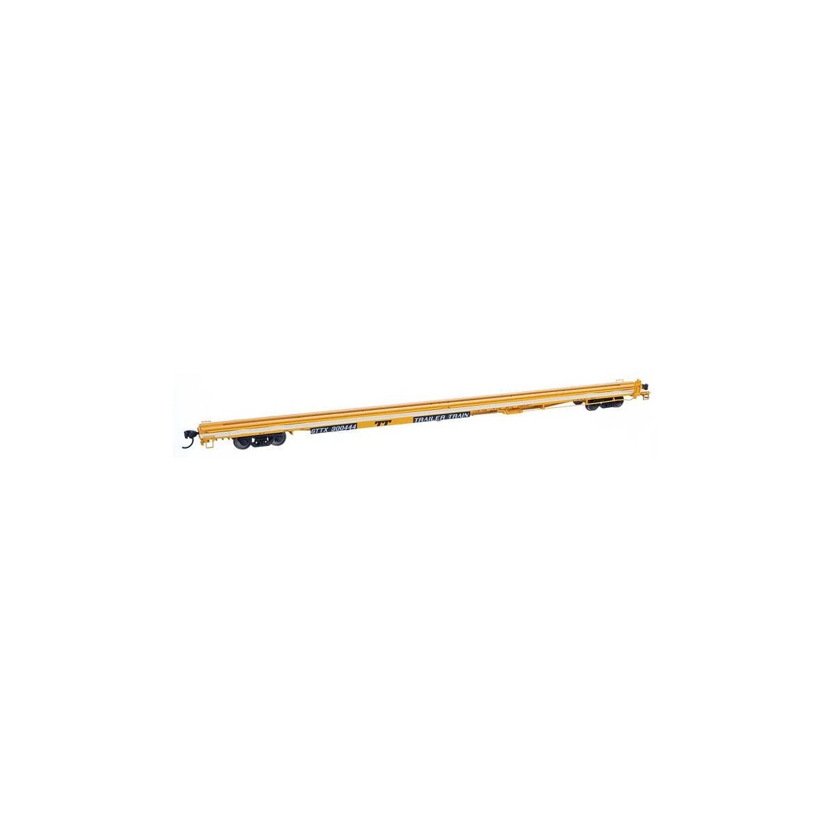85′ General American G85 Flatcar - Ready to Run -- GTTX (Yellow) 300444, HO, WalthersMainline 5556