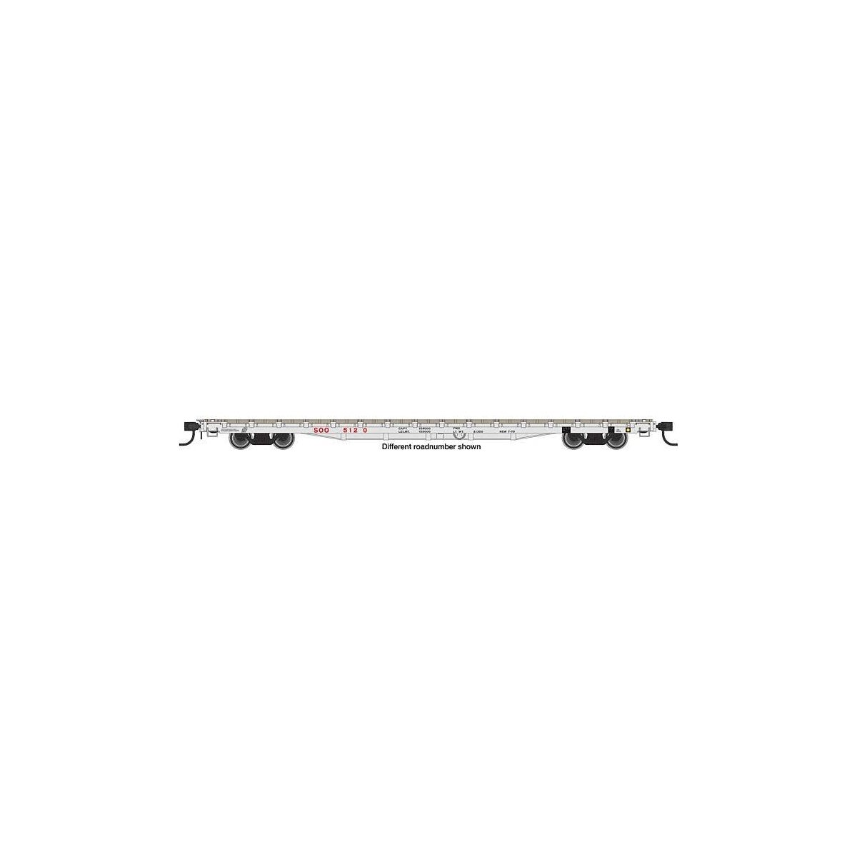 60′ Pullman-Standard Flatcar - Ready to Run -- Soo Line 5130, HO, WalthersMainline 5410
