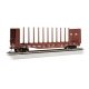 52′ Centerbeam Bulkhead Flatcar - Ready to Run -- BNSF Railway 615818 (Boxcar Red), HO, Bachmann Industries 12905
