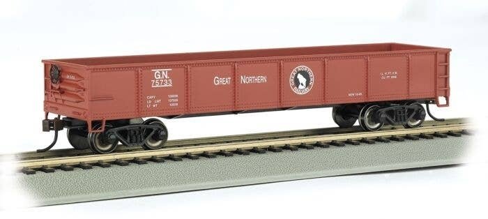 40′ Gondola - Ready to Run - Silver Series(R) -- Great Northern 75733 (Boxcar Red, Rocky Sil, HO, Bachmann Industries 17211