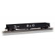 ACF 50`6` Drop-End Gondola - Ready to Run - Silver Series(R) -- Baltimore & Ohio (black, Lar, HO, Bachmann Industries 74802