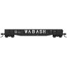 52`6` 15-Panel Mill Gondola - Medium Dented Sides - Ready to Run -- Wabash 12682 (black, white), N, Bluford Shops 52184