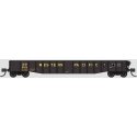 52`6` 15-Panel Mill Gondola - Lightly Dented Sides - Ready to Run -- Western Pacific 6674 (black, y, N, Bluford Shops 52170