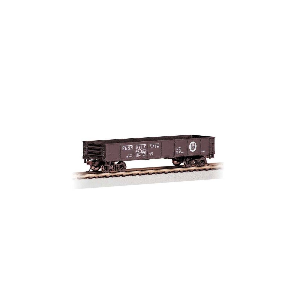 40′ Gondola - Ready to Run - Silver Series(R) -- Pennsylvania Railroad 357625 (Tuscan, Shado, HO, Bachmann Industries 17202