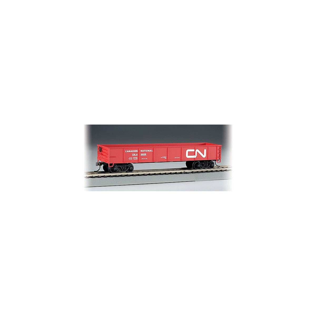 40′ Gondola - Ready to Run - Silver Series(R) -- Canadian National (red, white Noodle Logo), HO, Bachmann Industries 17213
