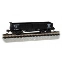 Old-Time Wood Gondola - Ready to Run -- New York Central (black), N, Bachmann Industries 15456
