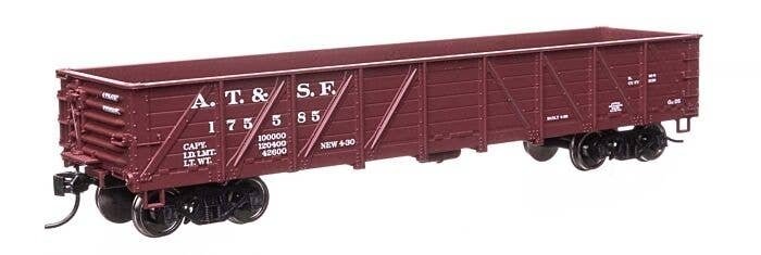 40′ 50-Ton Drop Bottom Gondola - Ready to Run -- Santa Fe 175585, HO, WalthersMainline 56104