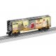 Steel Boxcar - 3-Rail - Ready to Run -- Star Wars(TM) The Mandalorian (Grogu Christmas), O, Lionel 2528290