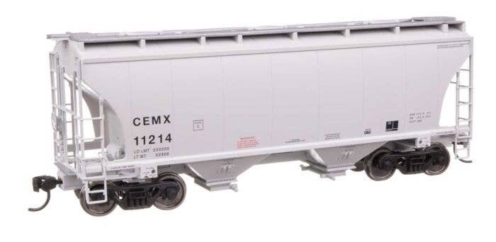 39′ Trinity 3281 2-Bay Covered Hopper - Ready-to-Run -- CEMX 11214, HO, WalthersMainline 49309