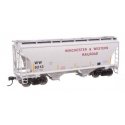 39′ Trinity 3281 2-Bay Covered Hopper - Ready-to-Run -- Winchester & Western 9513, HO, WalthersMainline 49329