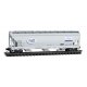 ACF 3-Bay Center Flow Covered Hopper with Elongated Hatches - Ready to Run -- Domino Sugar AC, N, Micro Trains Line 9400940