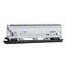 ACF 3-Bay Center Flow Covered Hopper with Elongated Hatches - Ready to Run -- Domino Sugar AC, N, Micro Trains Line 9400940