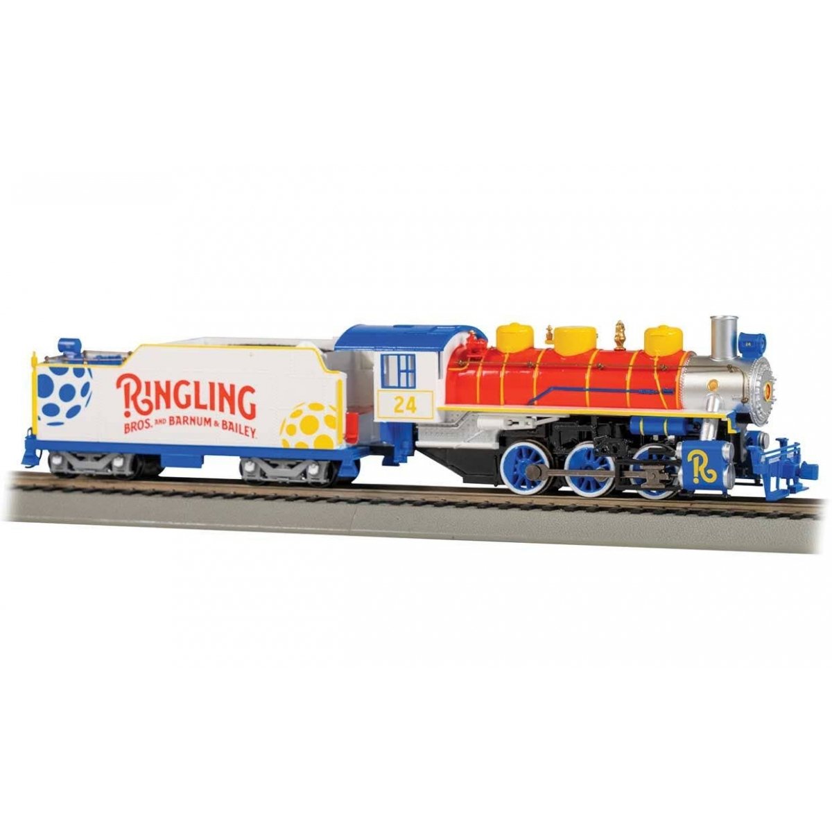 USRA 0-6-0 with Short-Haul Tender - Standard DC -- Ringling Bros. and Barnum & Bailey Circus 24, HO, Bachmann Industries 53702
