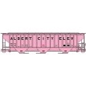 Pullman-Standard 4750 3-Bay Covered Hopper - Kit -- Albert City Elevator RRRX 3028 (pink, black), HO, Accurail Inc 81821