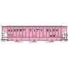 Pullman-Standard 4750 3-Bay Covered Hopper - Kit -- Albert City Elevator RRRX 3028 (pink, black), HO, Accurail Inc 81821