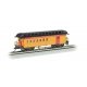 Old Time Wood Combine with Round-End Clerestory Roof - Ready to Run -- Western & Atlantic (yellow, red, black)