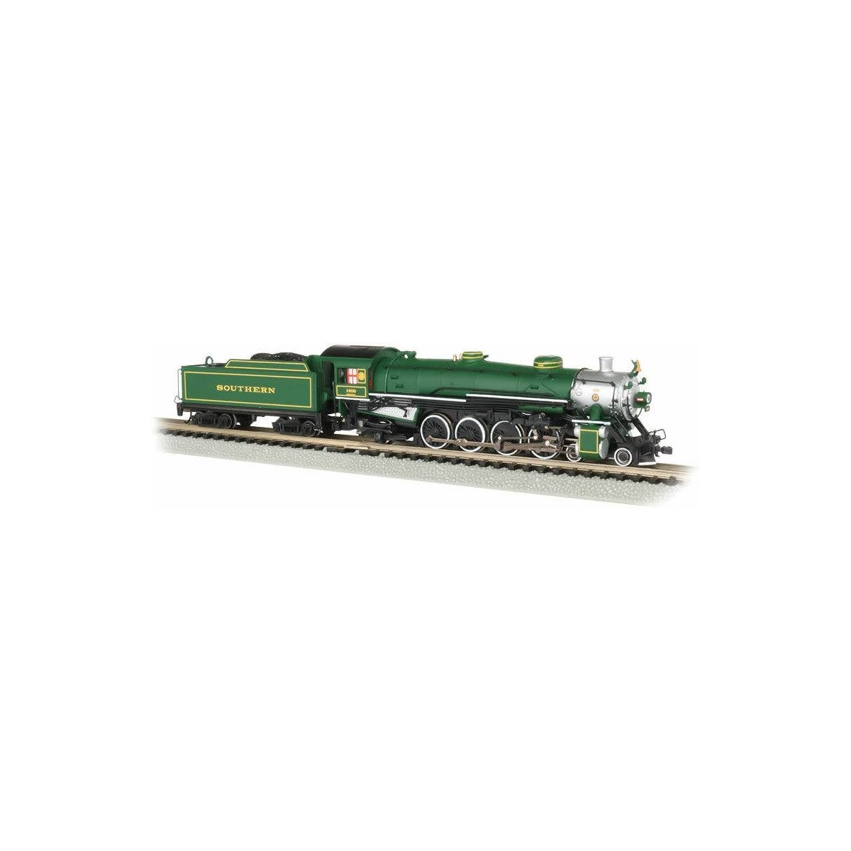 4-8-2 Light Mountain - Sound and DCC -- Southern Railway 1489 (green, silver)