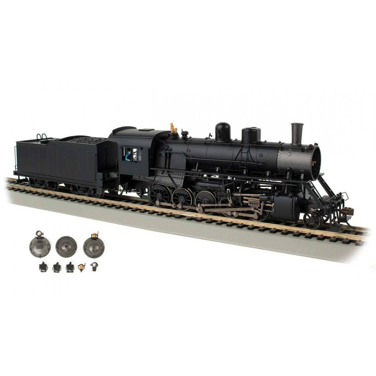 Baldwin 2-10-0 Russian Decapod - WowSound(R) and DCC - Spectrum(R) -- Painted, Unlettered (black, graphite)