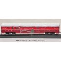 Smooth-Side Baggage-RPO - Ready-to-Run - 2022 Christmas Car -- North Pole & Southern (maroon, red, white, green `O` Christmas Tr