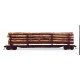 National Steel Car Company 62` 9` Log Stake Car - Kit -- Undecorated, HO, Custom Finishing 318