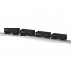 Class G38B Ore Car 4-Pack - Ready to Run -- Conrail 502455, 502460, 502512, 502613 (black), HO, Lionel 2474141