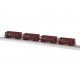Class G38B Ore Car 4-Pack - Ready to Run -- Conrail 500089, 500181, 500355, 500938 (Scheme 1, Boxcar Re, HO, Lionel 2474121