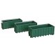 Large Dumpsters - Assembled -- Green pkg(3), HO, Walthers SceneMaster 4100