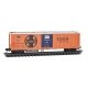 51` 3-3/4` Rib-Side Mechanical Reefer - Ready to Run -- Santa Fe 2632 (orange, blue, black, M, N, Micro Trains Line 7000121