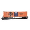 51` 3-3/4` Rib-Side Mechanical Reefer - Ready to Run -- Santa Fe 2632 (orange, blue, black, M, N, Micro Trains Line 7000121
