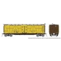 FGE Class R7 Wood Reefer - Ready to Run -- National Car Co. (yellow, silver roof, dark brown, HO, Rapido Trains Inc 177204A