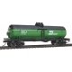 Tank Car - Ready To Run -- Burlington Northern (Cascade Green, black, white), HO, WalthersTrainline 1440