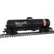 Tank Car - Ready to Run -- Atchison, Topeka & Santa Fe 98016 (black, Orange & White Stripes), HO, WalthersTrainline 1444